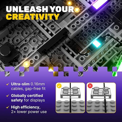 مجموعة إضاءة LED لمنزل شجرة LEGO 21318 مع حزمة تحكم عن بعد 2.0 - ملحقات إضاءة DIY لإضاءة منزل شجرة LEGO (النموذج غير متضمن) in Kuwait