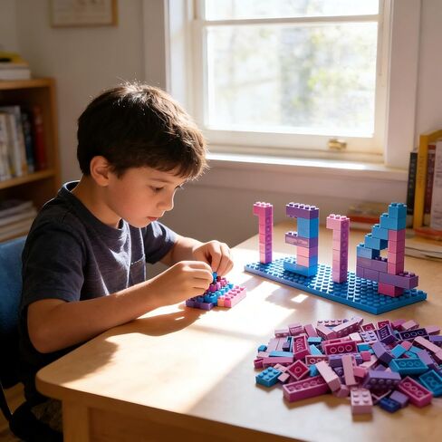 300 Piece Bulk Bricks Assortment Pack for Girls - with 5 Sizes, and 4 Color, Compatible with Lego Parts in Kuwait