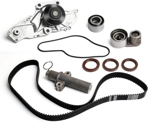 طقم حزام التوقيت مع مضخة مياه 2001-2003 لـ Acura CL 3.2L، 2001-2002 لـ Acura MDX 3.5L، 2000-2003 لـ Acura TL 3.2L، 1999-2004 لـ Honda Odyssey 3.5L، 2003-2004 لـ Honda Pilot 3.5L in Kuwait