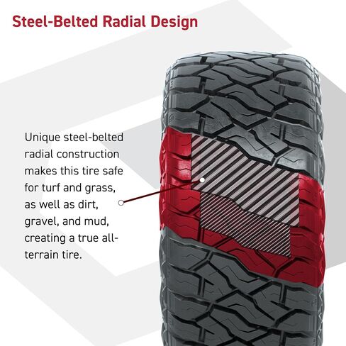 GTW Maverick 23 inch All Terrain Golf Cart Tire | 23x10-R14 | Steel Belted Radial Construction | 4-Ply | Lift Kit Required | Universal Fitment for 14 Inch Wheels | Set of 4 in Kuwait