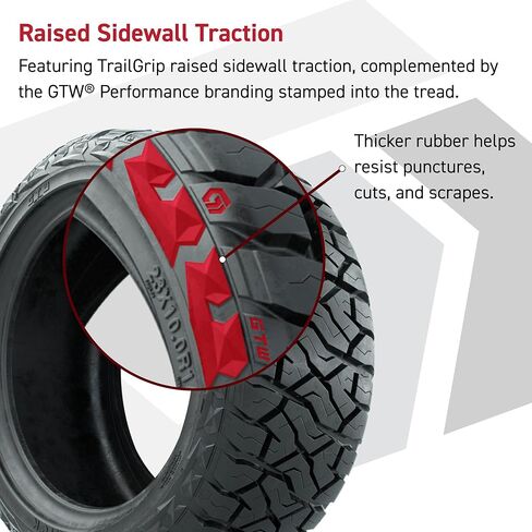 GTW Maverick 23 inch All Terrain Golf Cart Tire | 23x10-R14 | Steel Belted Radial Construction | 4-Ply | Lift Kit Required | Universal Fitment for 14 Inch Wheels | Set of 4 in Kuwait