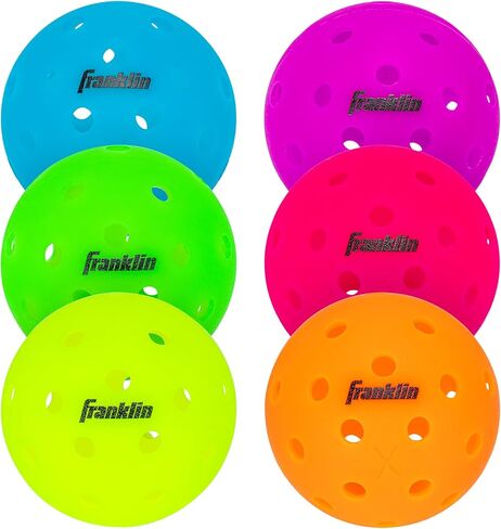 Franklin Sports X-40 كرات Pickleball الخارجية - كرات Pickleball الرسمية للولايات المتحدة الأمريكية (USAPA) - كرات Pickleball الرسمية ذات الحجم التنظيمي - كرات Pickleball الرسمية للولايات المتحدة المفتوحة - أصفر بصري - 50 عبوة in Saudi Arabia