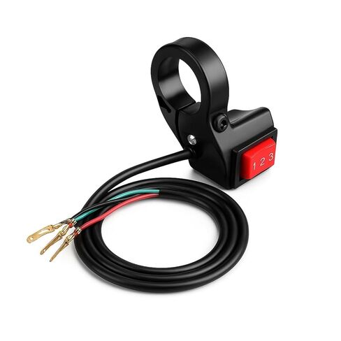 3 Speed Switch 22mm 7/8in Motorcycle Handlebar Switch Ebike Handlebars Bars for Ebike Bike Motorcycle Accessories for Electric Offroad Motorcycle Modification in Kuwait