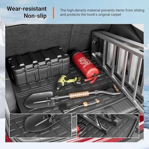 powoq Cargo Mat Compatible with 2017-2025 Jeep Compass TPE Rear Trunk Mat Cargo Liners Replacement for 2017 2018 2019 2020 2021 2022 2023 2024 2025 Jeep Compass Accessorie (Rear Trunk Mat) in Kuwait