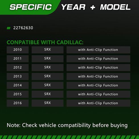 Sunroof Moon Roof Motor Compatible with Cadillac SRX 2010-2016 with Anti-Clip Function Replace # 22762630 in Kuwait