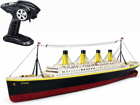 Liberty Imports 1/325 Scale RC Titanic Boat 32 Inch Remote Control Grand Cruise Ship with LED Lights, 2.4GHz RTR Electric RC Boat for Pool Lake Ocean, Large Model Ship for Adults Collectors in Kuwait