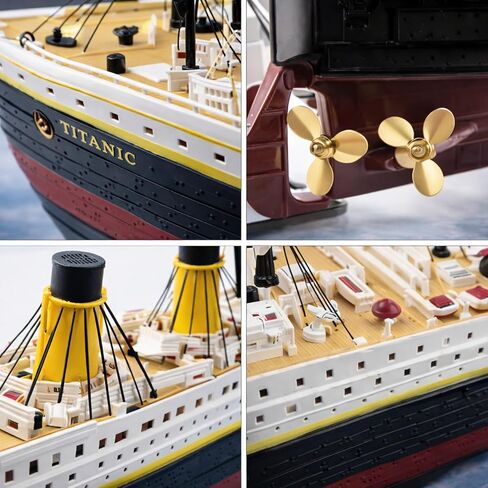 Liberty Imports 1/325 Scale RC Titanic Boat 32 Inch Remote Control Grand Cruise Ship with LED Lights, 2.4GHz RTR Electric RC Boat for Pool Lake Ocean, Large Model Ship for Adults Collectors in Kuwait