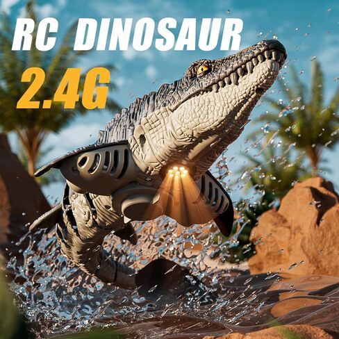 4DRC 2.4Ghz Remote Control Shark Toys for Boys Kids, Remote Control Boat Pool Toy with Light & Spray Water Function for 8 Year Olds Kid Boys Girls Birthday Gifts in Kuwait
