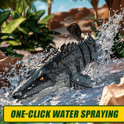 4DRC 2.4Ghz Remote Control Shark Toys for Boys Kids, Remote Control Boat Pool Toy with Light & Spray Water Function for 8 Year Olds Kid Boys Girls Birthday Gifts in Kuwait