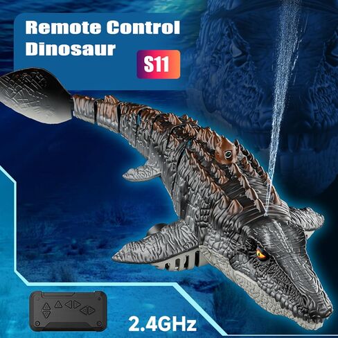 4DRC 2.4Ghz Remote Control Shark Toys for Boys Kids, Remote Control Boat Pool Toy with Light & Spray Water Function for 8 Year Olds Kid Boys Girls Birthday Gifts in Kuwait