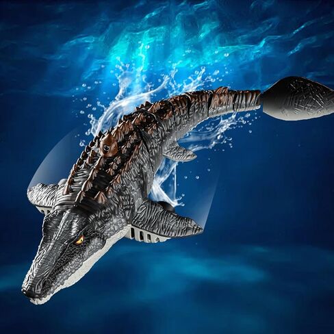 4DRC 2.4Ghz Remote Control Shark Toys for Boys Kids, Remote Control Boat Pool Toy with Light & Spray Water Function for 8 Year Olds Kid Boys Girls Birthday Gifts in Kuwait