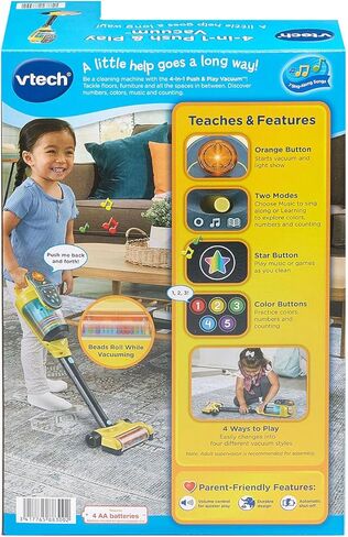 VTech 4-in-1 Push and Play Vacuum Preschool Toy in Kuwait