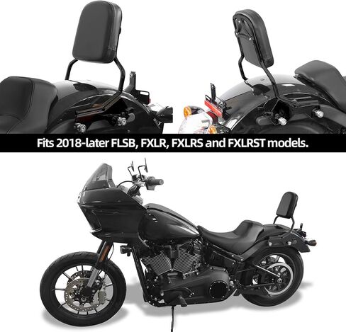 XMT-MOTO Sissy Bar Upright Backrest Fit For Halrye 2018-2025 FLSB FXLR FXLRS and FXLRST models Gloss Black in Kuwait