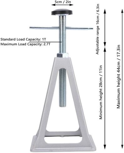 RV Stabilizer Jacks 4pcs Adjustable 28 to 44cm 2.7T Maximum Load Leveling Screw Jacks Compatible with Travel Trailers RVs in Kuwait