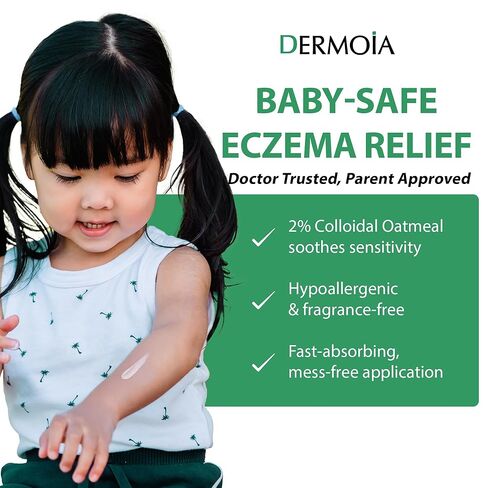 2% Colloidal Oatmeal Eczema Lotion - Soothing & Moisturizing Anti Itch Cream & Body Lotion for Sensitive Skin - Nourishing Eczema Cream for Superior Relief & Protection (8oz) in Saudi Arabia