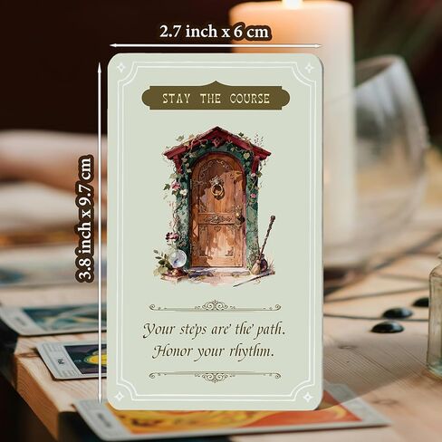 MISS FIRE Witch Cottage Oracle Cards 55-Card Deck, Vintage Style Divination Cards for Daily Guidance & Spiritual Insight, for Modern Witches in Kuwait