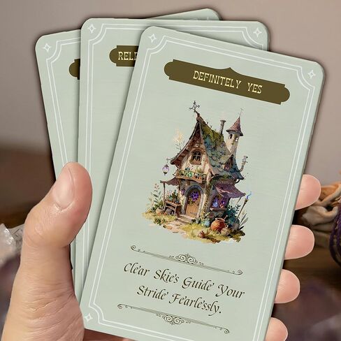 MISS FIRE Witch Cottage Oracle Cards 55-Card Deck, Vintage Style Divination Cards for Daily Guidance & Spiritual Insight, for Modern Witches in Kuwait