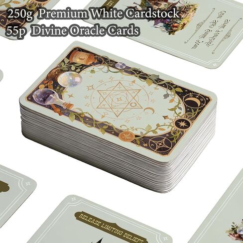 MISS FIRE Witch Cottage Oracle Cards 55-Card Deck, Vintage Style Divination Cards for Daily Guidance & Spiritual Insight, for Modern Witches in Kuwait