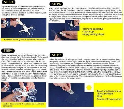RainX Fix a Windshield Do it Yourself Windshield Repair Kit, for Chips, Cracks, Bulll's-Eyes and Stars (2 pack in Kuwait