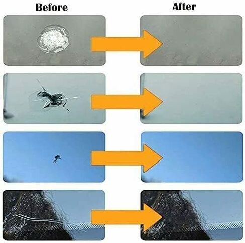 RainX Fix a Windshield Do it Yourself Windshield Repair Kit, for Chips, Cracks, Bulll's-Eyes and Stars (2 pack in Kuwait