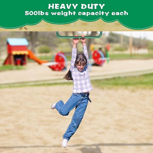 SELEWAEW 30" Black Playground Ladder Handle, Heavy-Duty Metal Playset Safety Handles, Outdoor Kids Grab Bars for Swing Sets, Treehouse, Jungle Gym, Rock Climbing Wall, Playhouse Ladder (2 Pack) in Kuwait