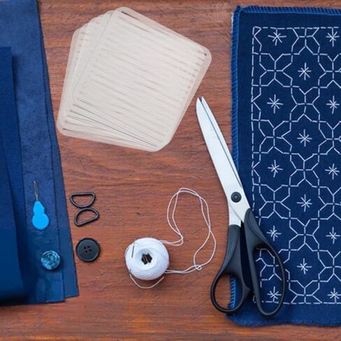 6 قطع من استنسل شبكة ساشيكو من الأكريليك من ORIGACH مقاس 5 × 5 بوصة (فتحات 4.5/5/5.5/6/6.5/7 مم) لخياطة إصلاح تطريز ساشيكو in Kuwait