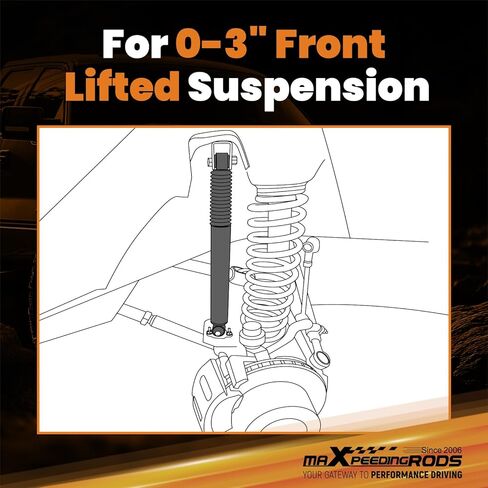 maXpeedingrods 0-3" Front Shocks for Chevy Silverado/GMC Sierra 1500 1999-2007 4WD, for Avalanche/Suburban/Tahoe 1500/GMC Yukon/Cadillac Escalade 2000-2006, G1 Version in Kuwait