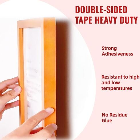 Double Sided Tape Heavy Duty, Adhesive Mounting Tape, 1 in x 10 ft, Made of 3M VHB 5952 Tape, Waterproof and Temperature Resistant Adhesive Strip Tape for Indoor, Outdoor, Automotive Trim, Home Decor in Kuwait