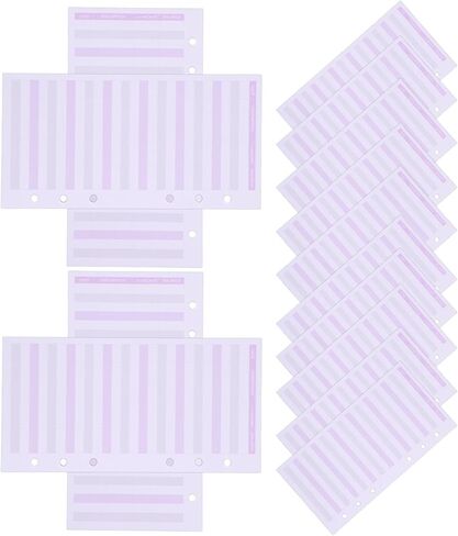 Zerodeko 60pcs Purple Budget Sheets Refillable Planner Inserts Loose Leaf Budget Cards for Household Expense Tracking and Money Management in Kuwait