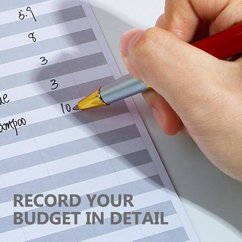 Homoyoyo French A6 Budget Planner Sheets 6-Hole Punch Loose-Leaf Cash Budget Cards 24pcs Daily Expense Tracker Paper for Household and Office Budgeting in Kuwait