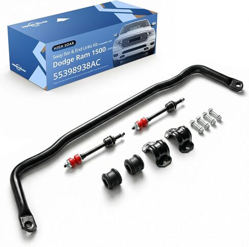 Heavy-Duty Sway Bar End Links Kit with Bushing 55398938AC Front Stabilizer Bar Compatible with 2009-2010 Dodge Ram 1500, 2011-2018 Ram 1500, 2019-2022 Ram 1500 Classic 4WD, Replace 55398938AB in Kuwait