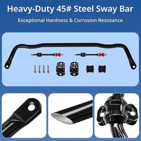 Heavy-Duty Sway Bar End Links Kit with Bushing 55398938AC Front Stabilizer Bar Compatible with 2009-2010 Dodge Ram 1500, 2011-2018 Ram 1500, 2019-2022 Ram 1500 Classic 4WD, Replace 55398938AB in Kuwait