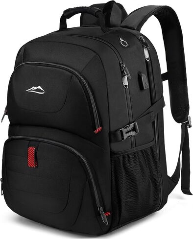 ProEtrade Travel Backpack, Extra Large Laptop Backpack Business Anti Theft TSA Approved College Work Computer Bag Fits 17 Inch Laptop with USB Charging Port for Women Men(Black) in Saudi Arabia