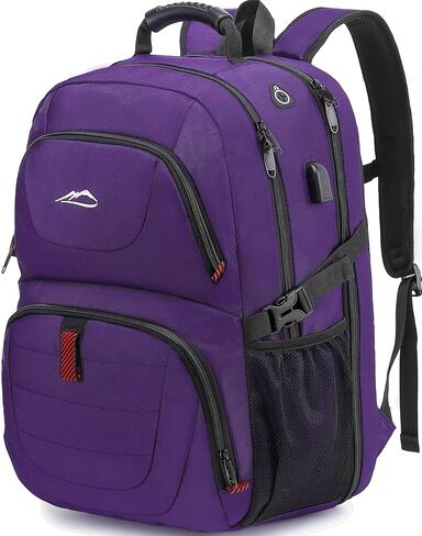 ProEtrade Travel Backpack, Extra Large Laptop Backpack Business Anti Theft TSA Approved College Work Computer Bag Fits 17 Inch Laptop with USB Charging Port for Women Men(Black) in Saudi Arabia