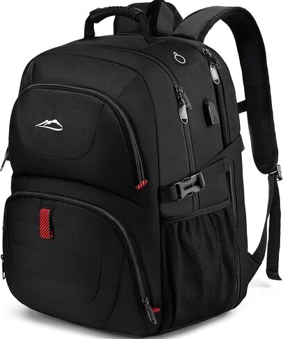 ProEtrade Travel Backpack, Extra Large Laptop Backpack Business Anti Theft TSA Approved College Work Computer Bag Fits 17 Inch Laptop with USB Charging Port for Women Men(Black) in Saudi Arabia