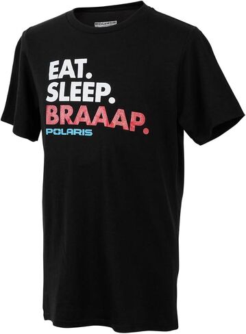 Polaris Off Road Youth Eat. Sleep. Braap. Short Sleeve T-Shirt, Classic Fit, 50% Cotton, 25% Polyester & 25% Rayon in Saudi Arabia