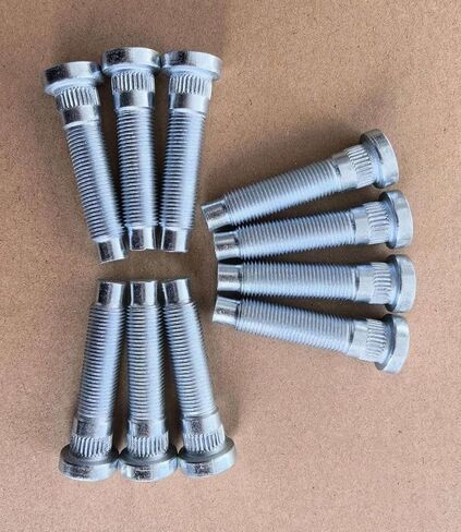10 PCS 1/2-20 Serrated Lug Stud Bolts 610-523 0.56 in. Knurl, 2.3 in. Length Replacement for 2005-2014 Ford Mustang Front Wheel Hub Studs in Kuwait