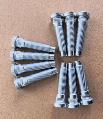 10 PCS 1/2-20 Serrated Lug Stud Bolts 610-523 0.56 in. Knurl, 2.3 in. Length Replacement for 2005-2014 Ford Mustang Front Wheel Hub Studs in Kuwait