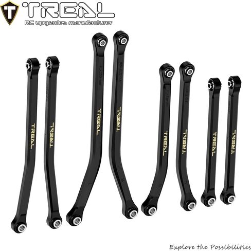 Treal Brass High Clearance Chassis Links(8P) Set for Axial SCX30 in Kuwait