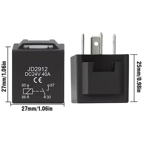 4 5 دبوس 4P 5P 40A مرحل سيارة مقاوم للماء طويل العمر مرحلات السيارات مفتوحة عادة DC 12V / 24V مرحل لمكيف الهواء الخفيف الرأس (JD1914-12V-40A-5Pin) in Kuwait