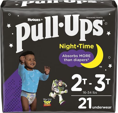 سروال تدريب على استخدام المرحاض للأولاد من Pull-Ups، ملابس داخلية للتدريب، 4T-5T (38-50 رطل)، 60 قطعة in Saudi Arabia