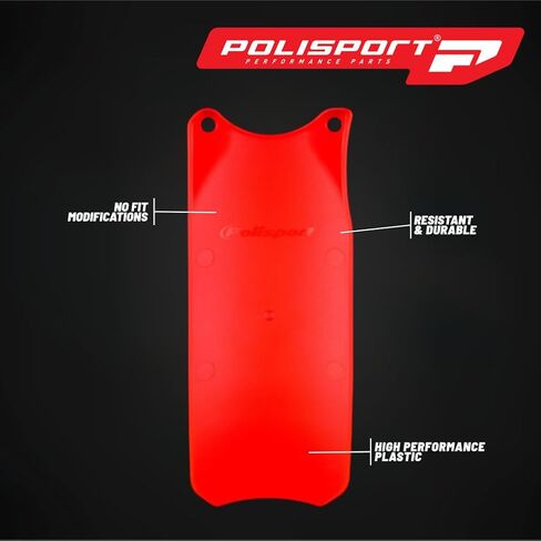 دراجات نارية Polisport Motocross (MX) غطاء صدمات خلفي لهوندا CRF450R/RX (2021-2024) وCRF250R/RX (2022-2024) دراجات ترابية - متانة فائقة لدراجات موتوكروس - أحمر in Kuwait