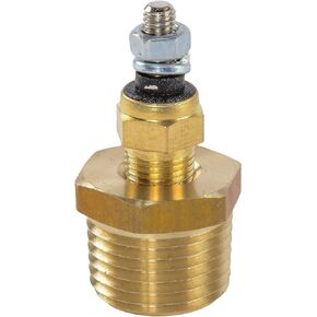 JEGS Replacement Temperature Sending Unit | For JEGS Brand LED Transmission & Water Temperature Gauges | Made In USA | 1 Per Package | 1/8in. -27 NPT Thread | Includes 1/2 in.-20 NPT Reducer Bushing in Kuwait