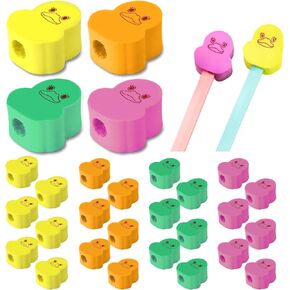 24 Pack Duck Erasers Tiny Duck Animal Eraser Pencil Top Rubber Desk Pets for Classroom Prizes, Game Reward, Back to School Supplies, Goodie Bag Stuffers, Party Favors in Saudi Arabia