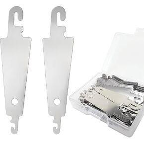 60PCS Stainless Steel Needle Threaders for Hand Sewing, Embroidery, Cross Stitch, Quilting & Knitting, Needle Threading Tools for Large Eye Needles DIY Craft Sewing Kit with Clear Box in Kuwait