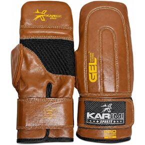 Pro Bag Mitt Gloves, Bag Gloves, Bare-Fist Punching Feel, Zero Resistance Training for Triggering Fast Twitch Muscles, for Men, Women and Kids. (Brown, S/M) in Saudi Arabia