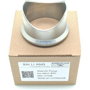 2" 50mm Weld-On Stainless Steel Flange Adapter For TiAl BOV 50mm Blow Off Valves Turbo Accessories in Saudi Arabia
