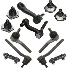 PartsW – 12 Pc Front Steering & Suspension Kit Tie Rod Ends Ball Joints Control Arm Bushings Pitman & Idler Arm Compatible with Chevrolet S10 Pickup 4WD 1998–2003 in Kuwait