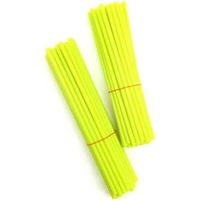 2FASTMOTO 10-1070HY 76 قطعة غطاء جلدي على شكل عجلة متوافق مع MX Dirt Bike Hi-Viz أصفر/أخضر in Kuwait