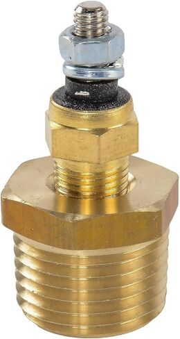 JEGS Replacement Temperature Sending Unit | For JEGS Brand LED Transmission & Water Temperature Gauges | Made In USA | 1 Per Package | 1/8in. -27 NPT Thread | Includes 1/2 in.-20 NPT Reducer Bushing in Kuwait